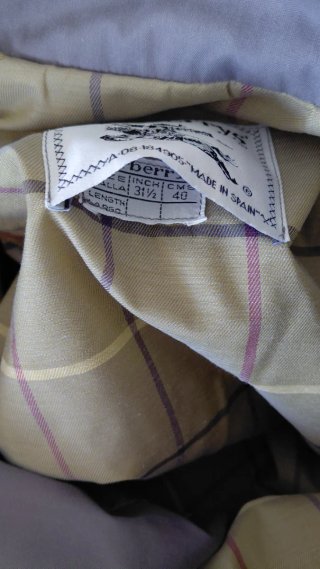 Gabardina Burberrys Vintage Beige/Gris