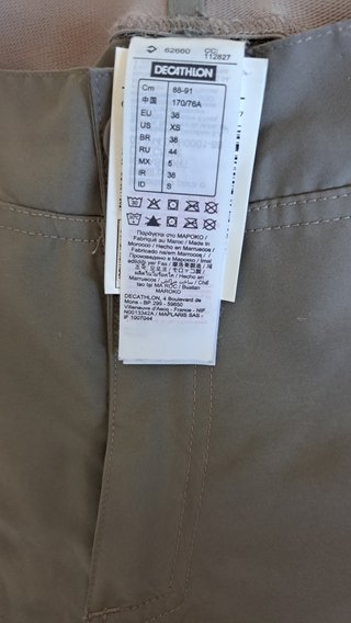 Pantalón Trekking Decathlon Poliéster T38