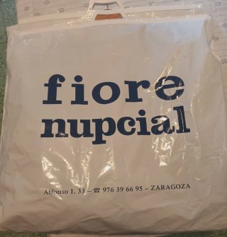 Vestido Fiesta Fiore Nupcial Marrón + Abrigo