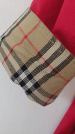 Gabardina Burberrys Vintage Roja