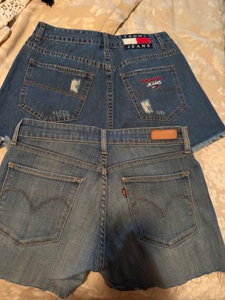 Lote 2 shorts vaqueros T. S/M