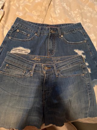 Lote 2 shorts vaqueros T. S/M