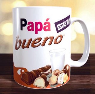 Taza regalo padre diseño estilo Kinder bueno