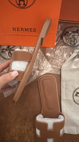 Ciabatte Hermes Donna Marrone