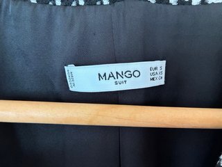 Blazer chaqueta Mango blanco negro Talla S