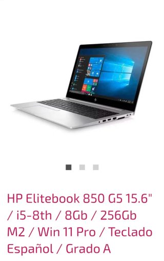 HP Elitebook 850 G5 15.6 i5-8th 8GB 256GB