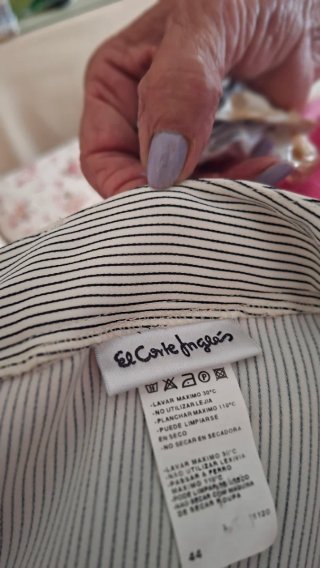 Blazer Rayas Blanco y Negro El Corte Inglés