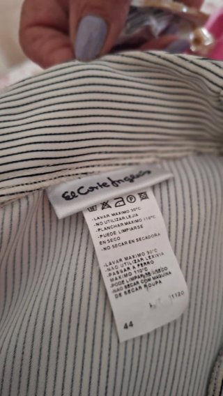 Blazer Rayas Blanco y Negro El Corte Inglés