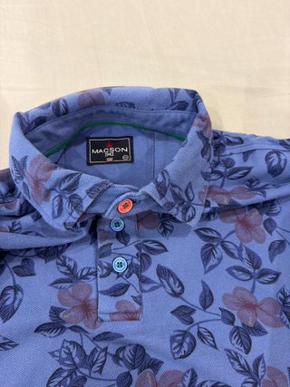 Polo Macson floral azul