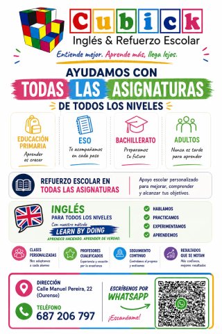 Academia en Ourense | Inglés + Refuerzo Escolar