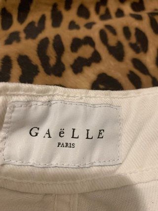 Falda Gaelle Paris Blanca Rota