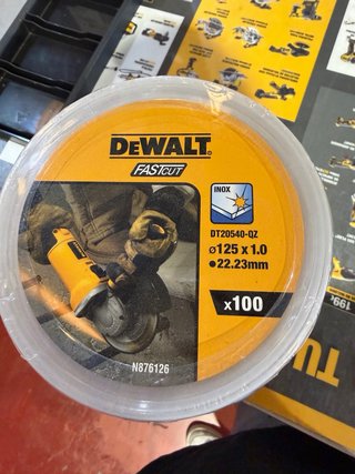 Disco Corte Dewalt Fastcut Inox 125mm x100