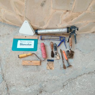 Lote herramientas construcción mano