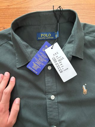 Camisa Polo Ralph Lauren Verde Talla M