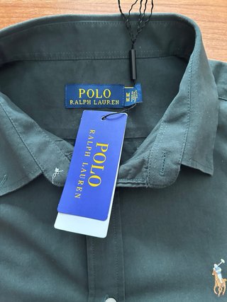 Camisa Polo Ralph Lauren Verde Talla M