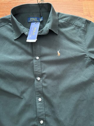 Camisa Polo Ralph Lauren Verde Talla M