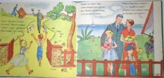 Cuento libro antiguo Dina y Tom