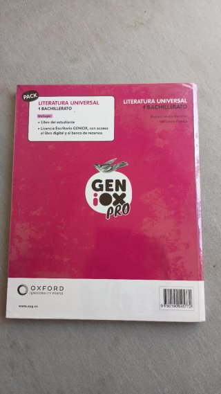 Literatura Universal 1º Bachillerato. Libro del...