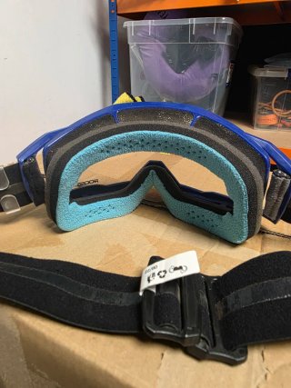 Gafas de moto azules