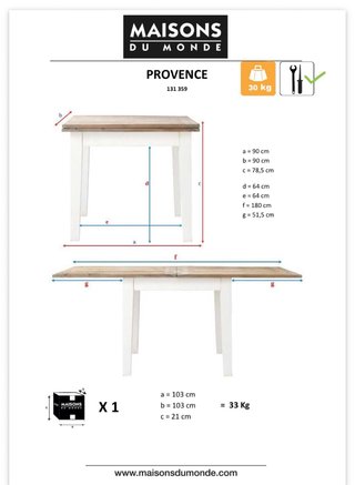 Tavolo da pranzo Maisons du Monde in legno