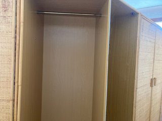 Armario modular vintage bambú/mimbre