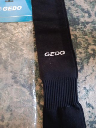 Calcetines de fútbol Gedo negros y blancos