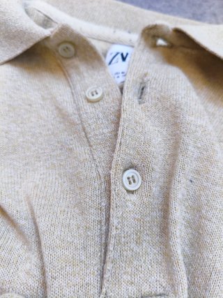 Polo Zara Talla M Beige