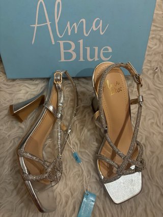 Sandalias Alma Blue Plata