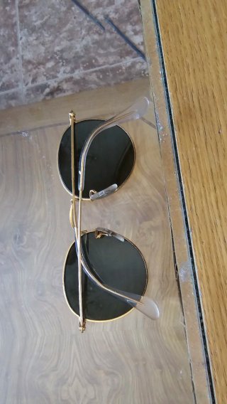 Gafas de sol Ray-Ban Redondas Doradas Negras