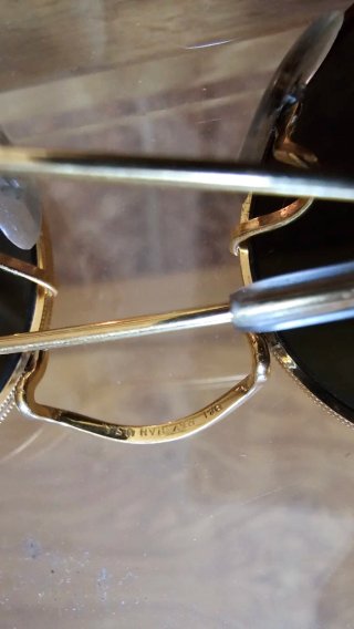Gafas de sol Ray-Ban Redondas Doradas Negras