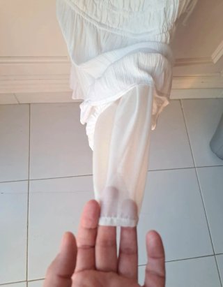 Vestido blanco Stradivarius