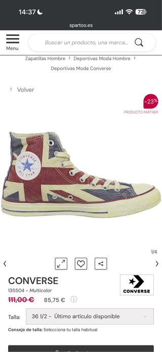 Converse T.41 Tachuelas UK Tela (16)