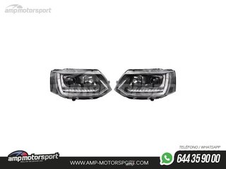 FAROS DELANTEROS LUZ DIURNA LED REAL DRL PARA VOLKSWAGEN TRANSPORTER T5 2010-2015