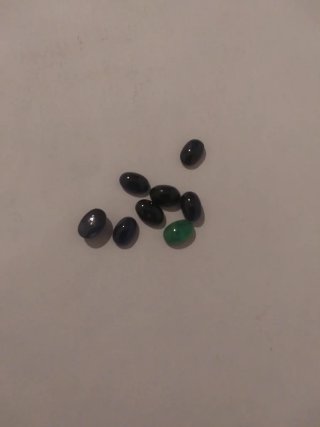 8 Gemas Naturales Cabujón 6x4mm 5.5Ct