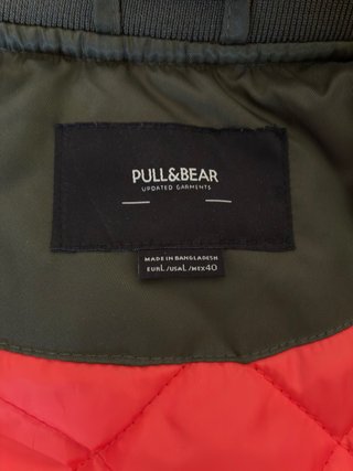 Chaqueta Bomber Pull&Bear Verde Militar