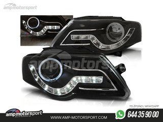 FAROS DELANTEROS LUZ DIURNA / OJOS DE ANGEL PARA VOLKSWAGEN PASSAT 3C 2005-2010