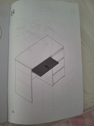 Escritorio nuevo vidaXL en caja