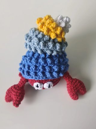 Amigurumi muñeco Cangrejo ermitaño