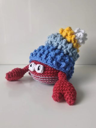 Amigurumi muñeco Cangrejo ermitaño