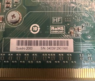 Nvidia Quadro 2000 Tarjeta Gráfica
