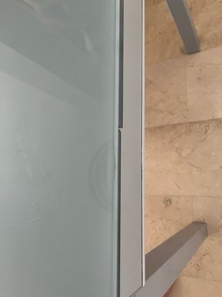 Mesa extensible Ondarreta cristal y metal