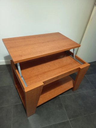 Mesa de centro elevable madera