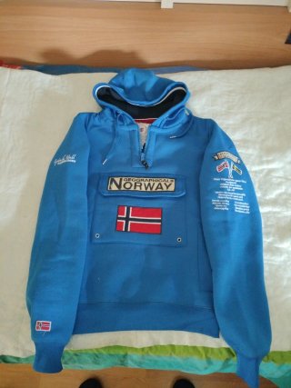 Sudadera Geographical Norway Azul Talla S