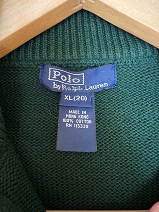Polo Ralph Lauren niño verde Talla XL