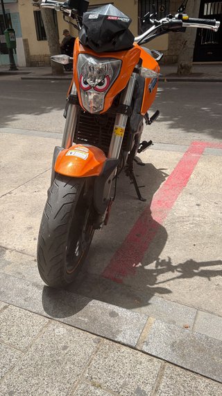 KSR GRS 125 Naranja/Negra