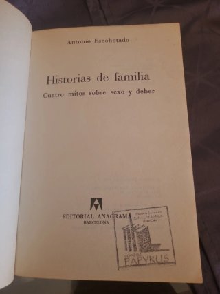 Historias de familia Antonio Escohotado
