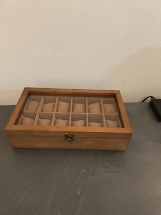 Scatola porta orologi in legno