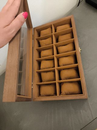 Scatola porta orologi in legno