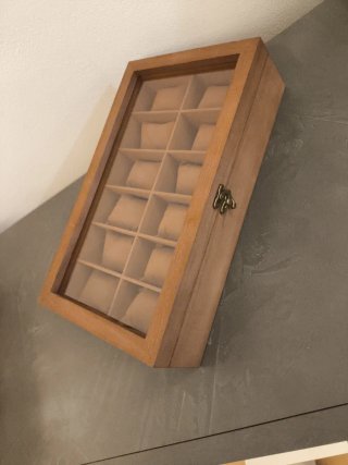 Scatola porta orologi in legno