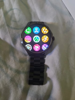 Reloj Inteligente Negro/Plateado